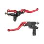 Motorcycle Brake Master Cylinder Lever Kit 7/8IN Red