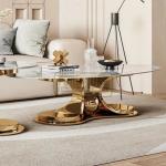 Modern Gold Ball Coffee Table