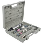 AirCraft Air Die Grinder 6 Mm 14 Piece Kit Blow Mould Case AT0007