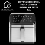 Defy Stainless Steel Touch Control Digital Air Fryer - 7.6L