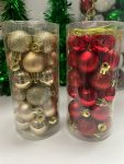 Red And Gold Christmas Baubles