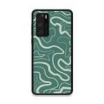Custom Printed Tpu Cases - Huawei P40 & 39 Green Wavy& 39 By