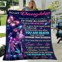 1PC Purple Envelope Blanket For My Daughter Lightweight Flannel Throw For Sofa Bed Travel Camping Livingroom Office Couch Chair And Bed Digital Printing Fleece