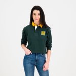Classic 3 4 Crop Rugby Jersey-os Green - XL