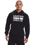 Men's Ua Rival Fleece Signature Box Hoodie - Black LG