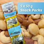 5X50G Snack Packs Mixed Nuts Raw Choice Grade
