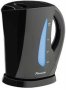 Pineware Black Plastic 1.7L Cordless Kettle - Water Level Indicator Easy Fill Spout Stainless Steel Element Automatic Switch Off 1 7L Capacity Retail Box 1 Year Warranty