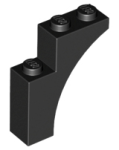 Parts Arch 1 X 3 X 3 13965 - Black