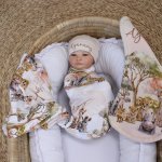 Wrap Set Swaddle Set Safari Splash Beige