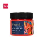 Deli Acrylic Paint 100ML Brilliant Red