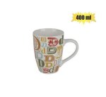 Mug Daily Tall Ceramic Coffee Mug - 400ML Letter D Design