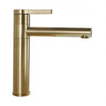 B Series - Brushed Gold Short Round Basin Mixer