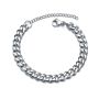 Men's Stainless Steel Bracelet Chain 5MM Wide Chain Bracelet