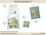 Kids Duvet Set Baby Safari Wild Animals