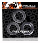 Oxballs Willy Rings 3 Pack - Clear