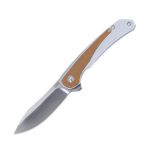 CRKT Padawan Tan Micarta Overlays W brush Blade Finish