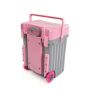 Cadii School Bag - Pink Lid With Lilac Body