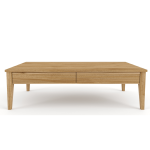 Laila Tapered Coffee Table With Drawers - Blackwood