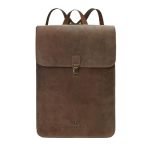 Genuine Leather Backpack For Men And Women Minimalistic Leather Backpack Handmade Retro Style 15.6" Laptop Bag Hiking Shoulder D