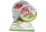 Farmland Animals Paperplate Set 40PC Set