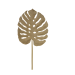 Monstera Leaf 50X3X115CM Gold
