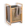 Bamboo Frame With Grey Laundry Basket W39.4CMXD34.6CMXH60.9CM