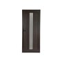 Entry Door Aluminium With Frame Prehung 3 Vertical Panes Cladding&glass Bronze Clear Toughened Glass Left Hand Opening-open IN-W890XH2090MM