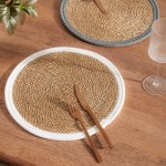 Seagrass Border Placemat White