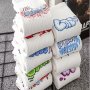 9 Pairs Of Men's Trendy Graffiti Pattern Crew Socks Anti Odor & Sweat Absorption Breathable Cotton Socks For All Seasons Wearing