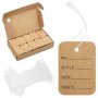 Clothing Price Tags 1000 Sheets Brown