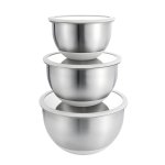 Mixing Bowl With Lid - Set Of 3