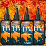 Uv Resin - 400G Clear Uv Curing Epoxy Resin High Transparency Odorless Non-yellowing Safe & Non-toxic For Diy Jewelry Crafts Dec