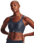 Women's Ua Infinity High Crossover Sports Bra - Downpour Gray XS
