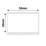 - M2 / M3 - V50X30MM - 165 Labels Per Roll - White - Pvc