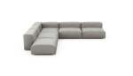 Five Module Corner Sofa - Velvet - Light Grey - 325CM X 325CM