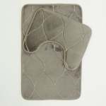 Two Piece Venice Memory Foam Mat - Light Grey