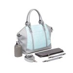 Mom & Baby Handbag - Charmaine Angel Blue & Cool Grey