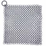 Cast Iron Cleaner Premium 316 Stainless Steel Cast Iron Skillet Chainmail Scrubber For Cast Iron Pan Pre-seasoned Pan Dutch Oven