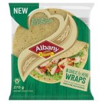 Albany Superior Wheat Wraps Garlic & Herb 270G