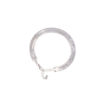 1 0M Silver Herring Bone Bracelet - Silver