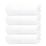 Tens Towels Pack Of 4 Soft Bath Towels 100% Cotton 27 X 54 Inches Lightweight & Quick-dry Ideal For Daily Bathroom Use Practical