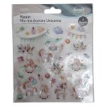 Resin Mix-ins Acetate Unicorns 3 Sheets