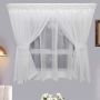 Matoc Designs Curtain - Caf Double Layer - Mystic Voile - White - Taped - 300CM W X 120CM H