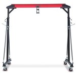 2.5 2 1T Adjustable Gantry Crane 2200 4400 5500LBS Loading Capacity Adjustable Height From 100.4 In To 147.6 In Portable Shop Li