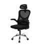Deli Ergonomic Mesh Office Chair Multifunction Adjustable Black