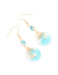 Goldair Gold Shell Diamante Shaker Drop Earrings