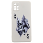 High Quality Skull And Cards Phone Case For Samsung Galaxy A51 - Cream