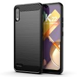 LG K22 Shockproof Carbon Fiber Design Cover