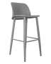 Malmo Kitchen Stool - Metal And Polypropylene - Grey