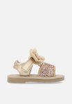 PoP Candy Bowknot Sequined Sandals-gold